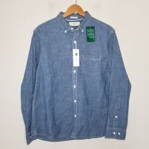 Hawker Rye chambrey regular stretch short men's button down dress shirt